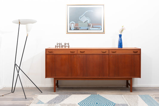 60er-Jahre-Sideboard in Teakholz. Hersteller Ulferts, Tibro Sweden, restauriert