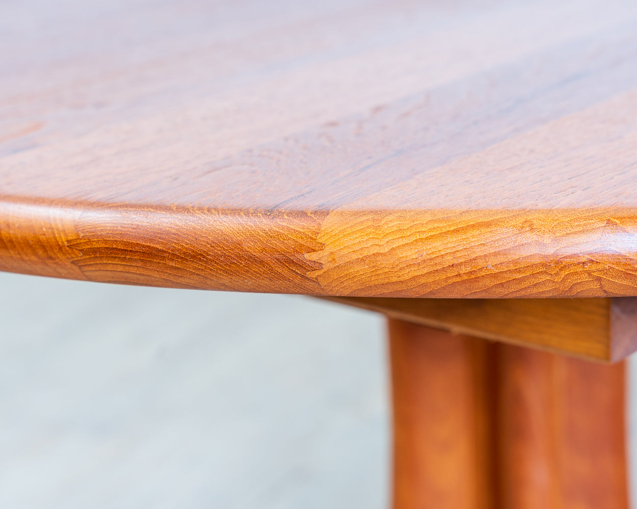 70s Dining Table in Solid Teak, Scandinavian Design