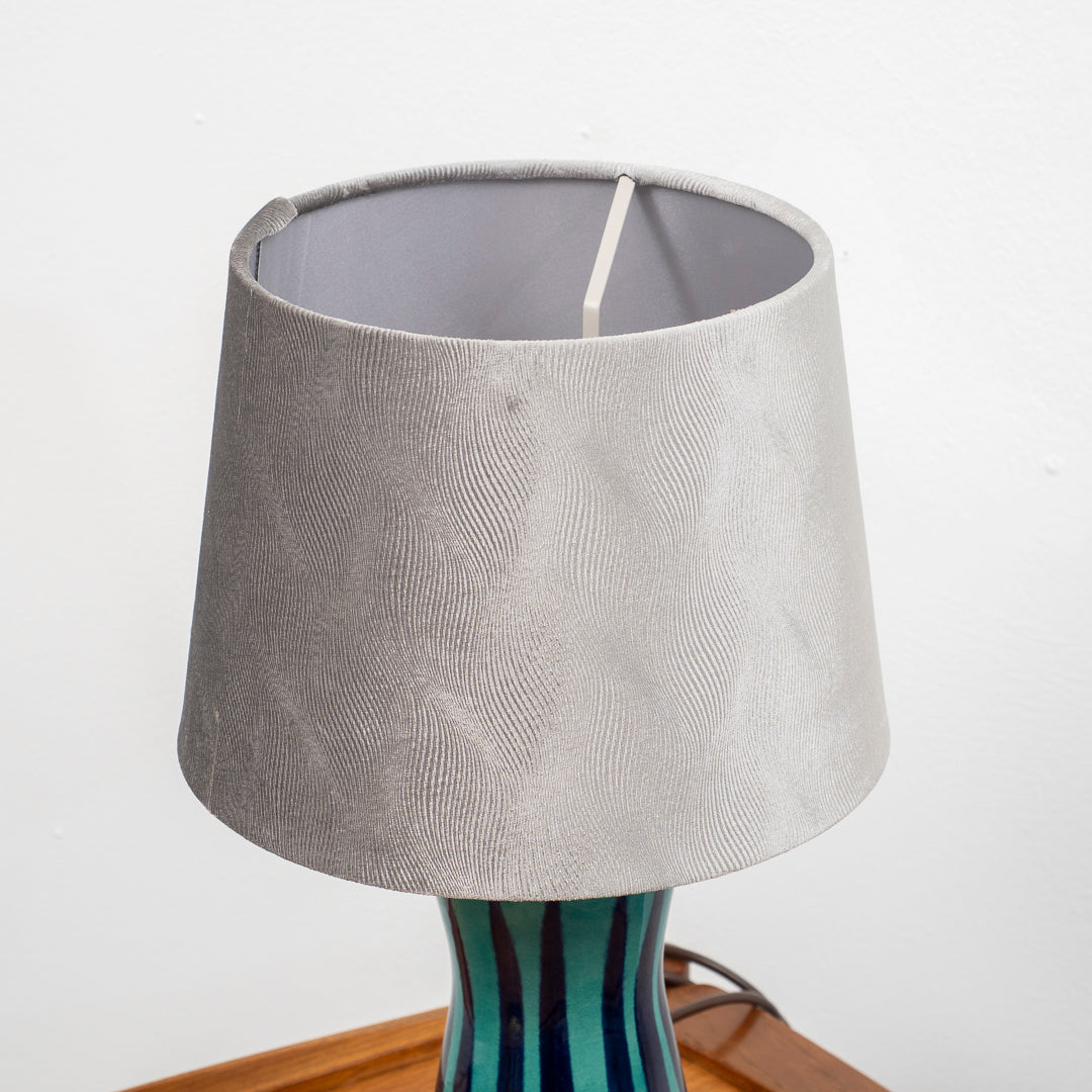 Lampe de table vintage avec base en céramique et abat-jour neuf