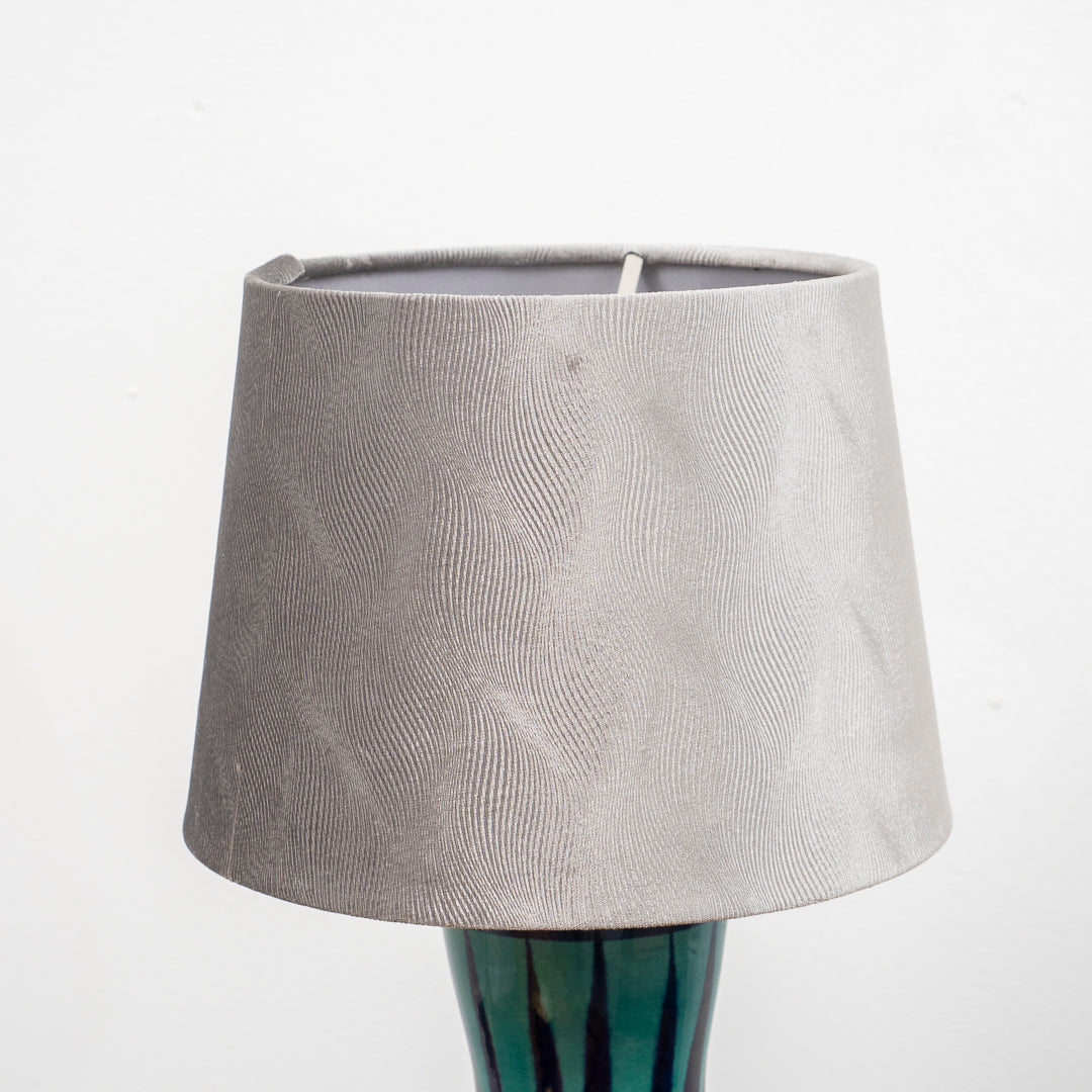 Lampe de table vintage avec base en céramique et abat-jour neuf