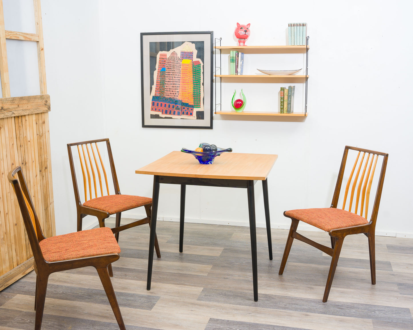 Table à manger des années 1960, design scandinave