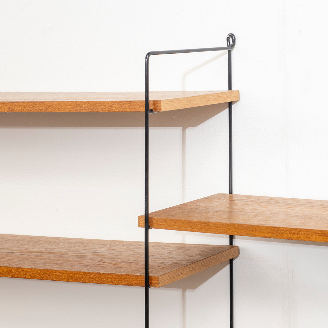 60s wall shelf String, Teak
