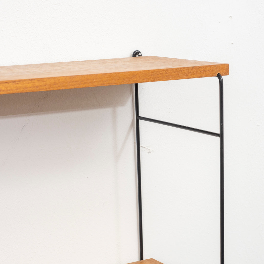 60s wall shelf String, Teak
