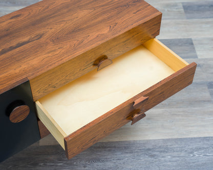 70s xs sideboard in rosewood, restored.