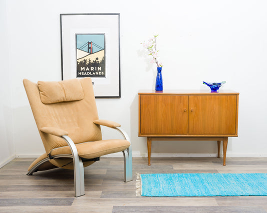 60er Jahre,Zweitürige Kommode/Sideboard in Nussbaum