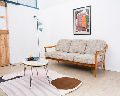 Canapé vintage 3 places des années 70, fabricant Wilhelm Knoll, Mid-Century