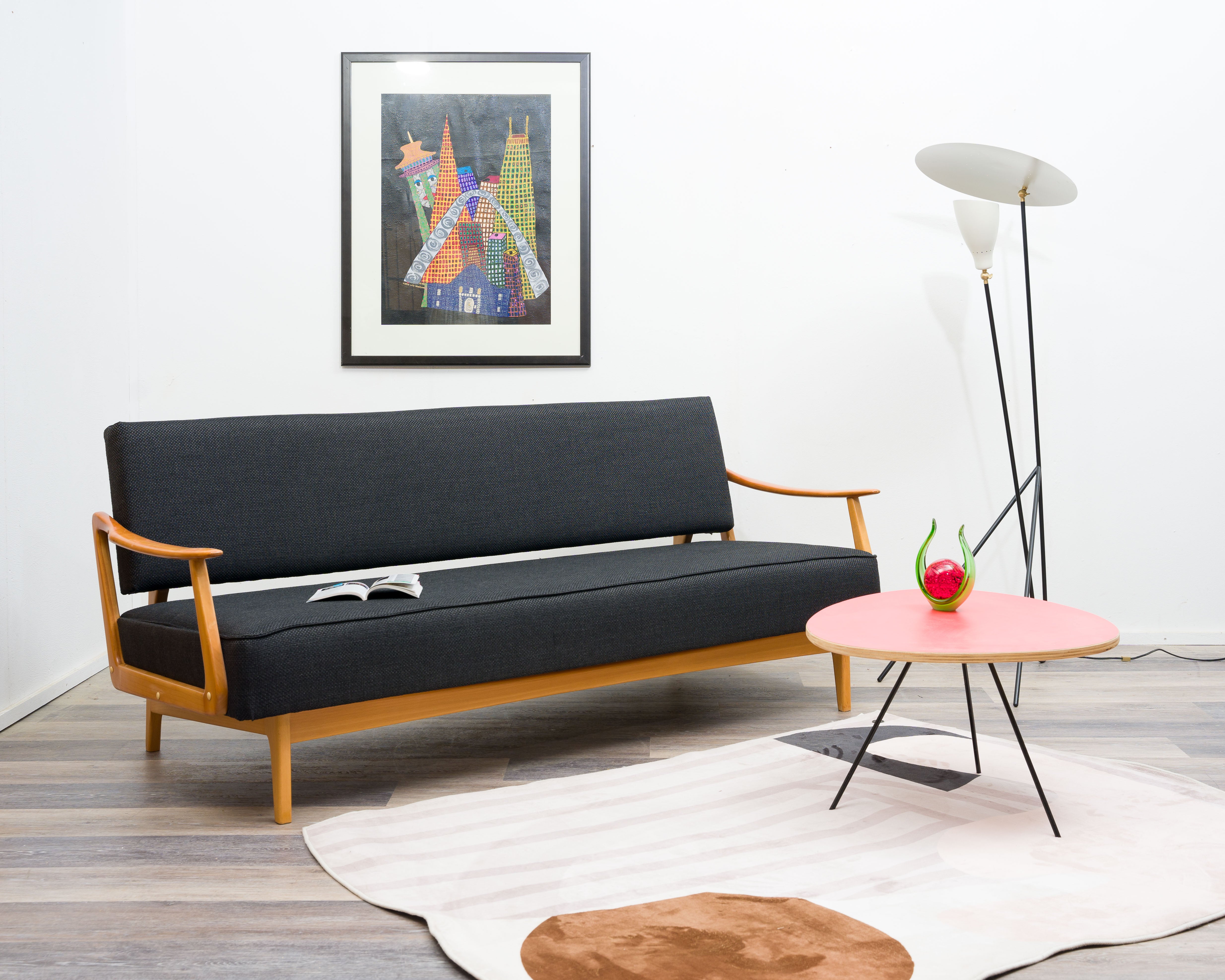 Form schönes Daybed/Sofa 50er Jahre Streamline-Design