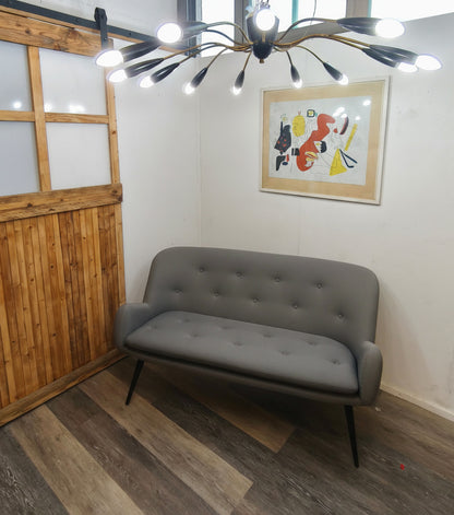 50er-Jahre-Deckenleuchte/Sputnikleuchte, 12-flammig