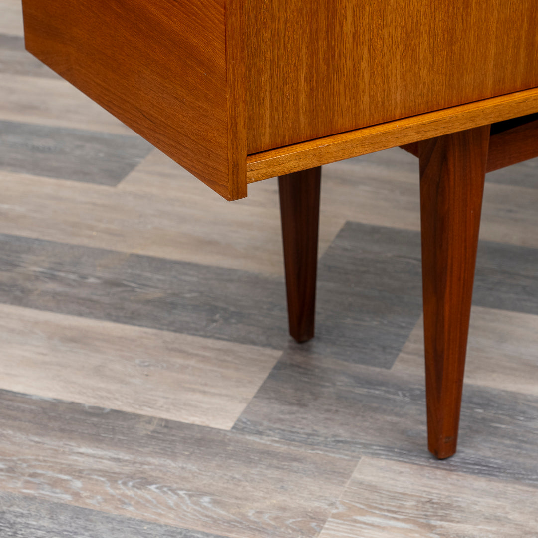 60er Jahre Sideboard, Teak, Glastür, 233cm