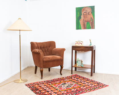 Petite commode Art déco élégante en chêne massif