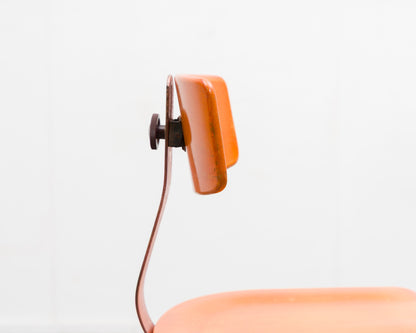 Chaise de bureau/chaise d'architecte au design industriel, fabricant Ama-Elastik, modèle 350