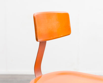 Chaise de bureau/chaise d'architecte au design industriel, fabricant Ama-Elastik, modèle 350