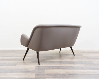 2.5-seater cocktail sofa, 1950s. Professionally restored