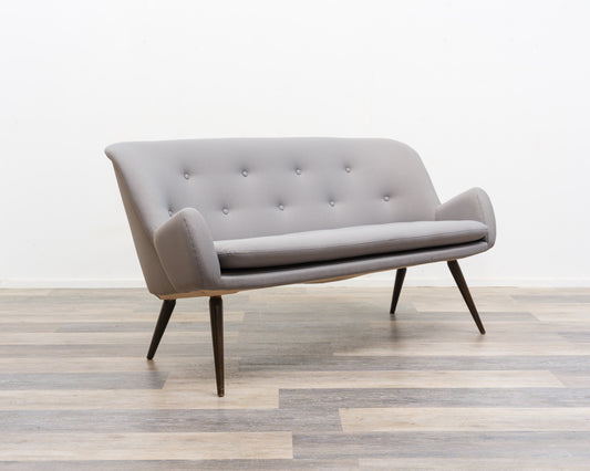 2.5-seater cocktail sofa, 1950s. Professionally restored