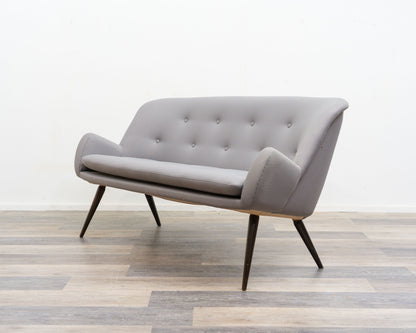 2.5-seater cocktail sofa, 1950s. Professionally restored