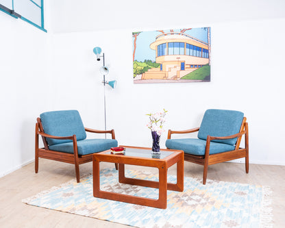 Dänischer Couchtisch aus Teakholz. Hersteller Komfort Dänemark. 70er Jahre