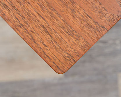 Grande table basse scandinave en teck des années 1960