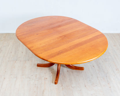 70s Dining Table in Solid Teak, Scandinavian Design