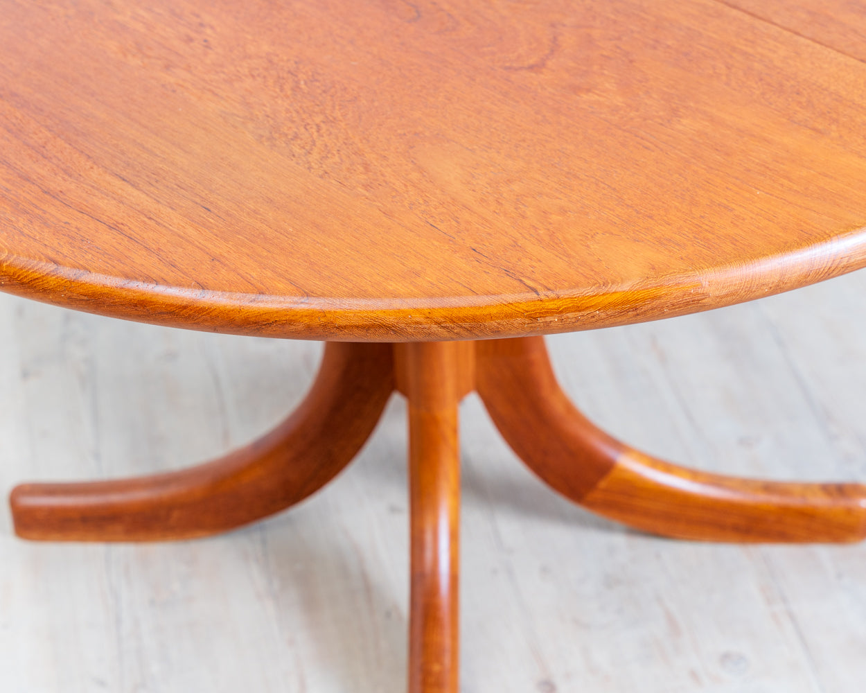 70s Dining Table in Solid Teak, Scandinavian Design