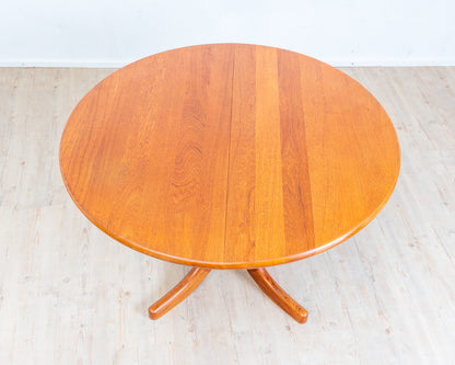 70s Dining Table in Solid Teak, Scandinavian Design