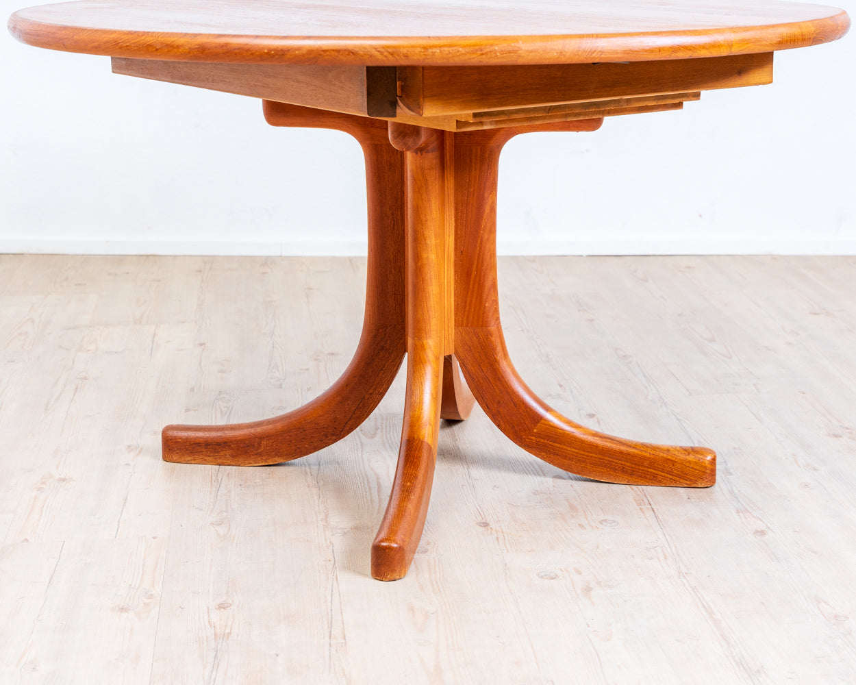 70s Dining Table in Solid Teak, Scandinavian Design