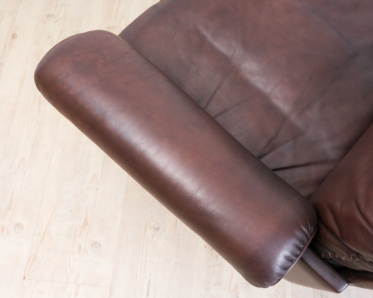 3-Seater Sofa in Brown Leather by de Sede, Model DS 31, 1960s Vintage