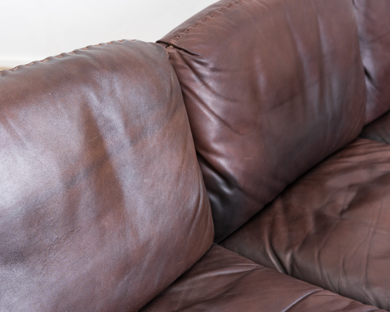 3-Seater Sofa in Brown Leather by de Sede, Model DS 31, 1960s Vintage
