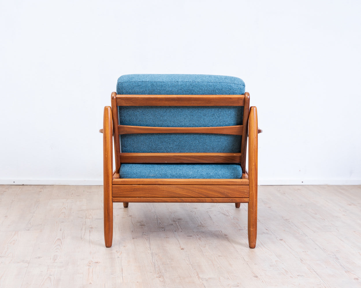 Easychair Lounge Chair Teak 60s Blue