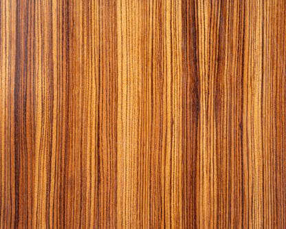 Highboard aus den 1950er Jahren aus Esche und Zebrano, mit offenen Regalen