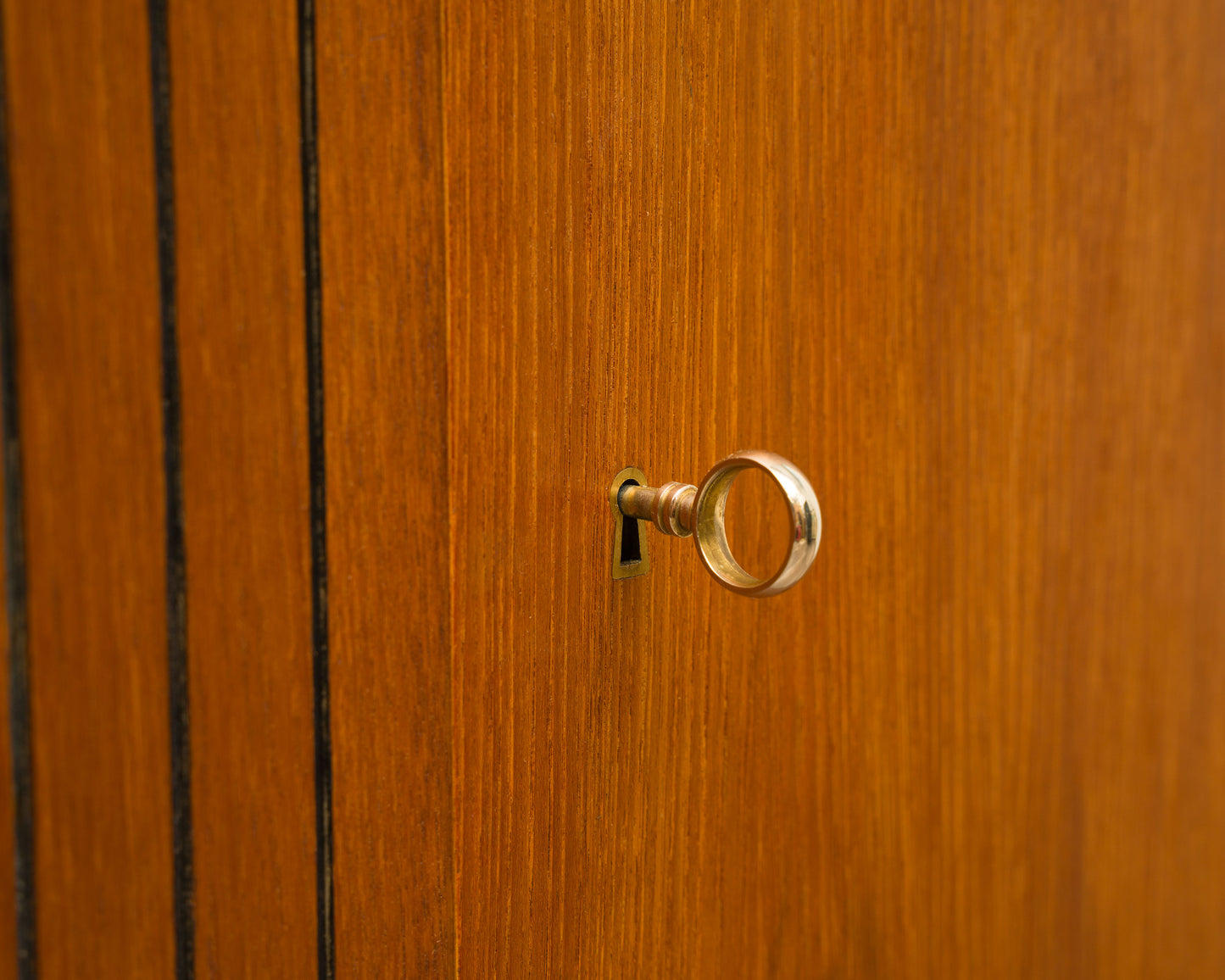 Teak highboard with fluted doors, 1960s