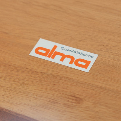 Esstisch/Couchtisch, mit höhenverstellbarer Funktion, aus Kirschholz, 70er Jahre