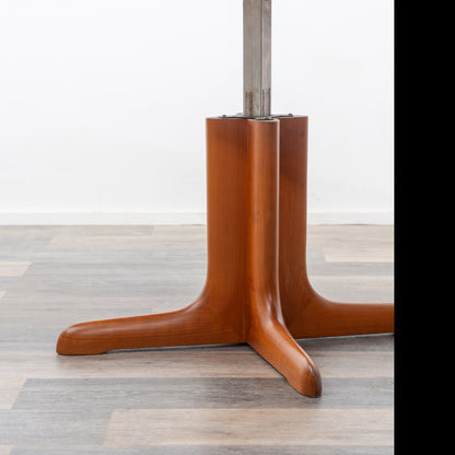 Esstisch/Couchtisch, mit höhenverstellbarer Funktion, aus Kirschholz, 70er Jahre