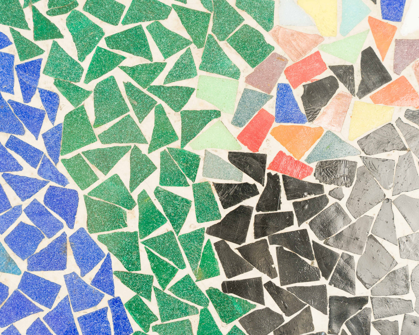 50er Jahre Couchtisch .Berthold Müller, Mosaik-Werkstätte, Oerlingshausen