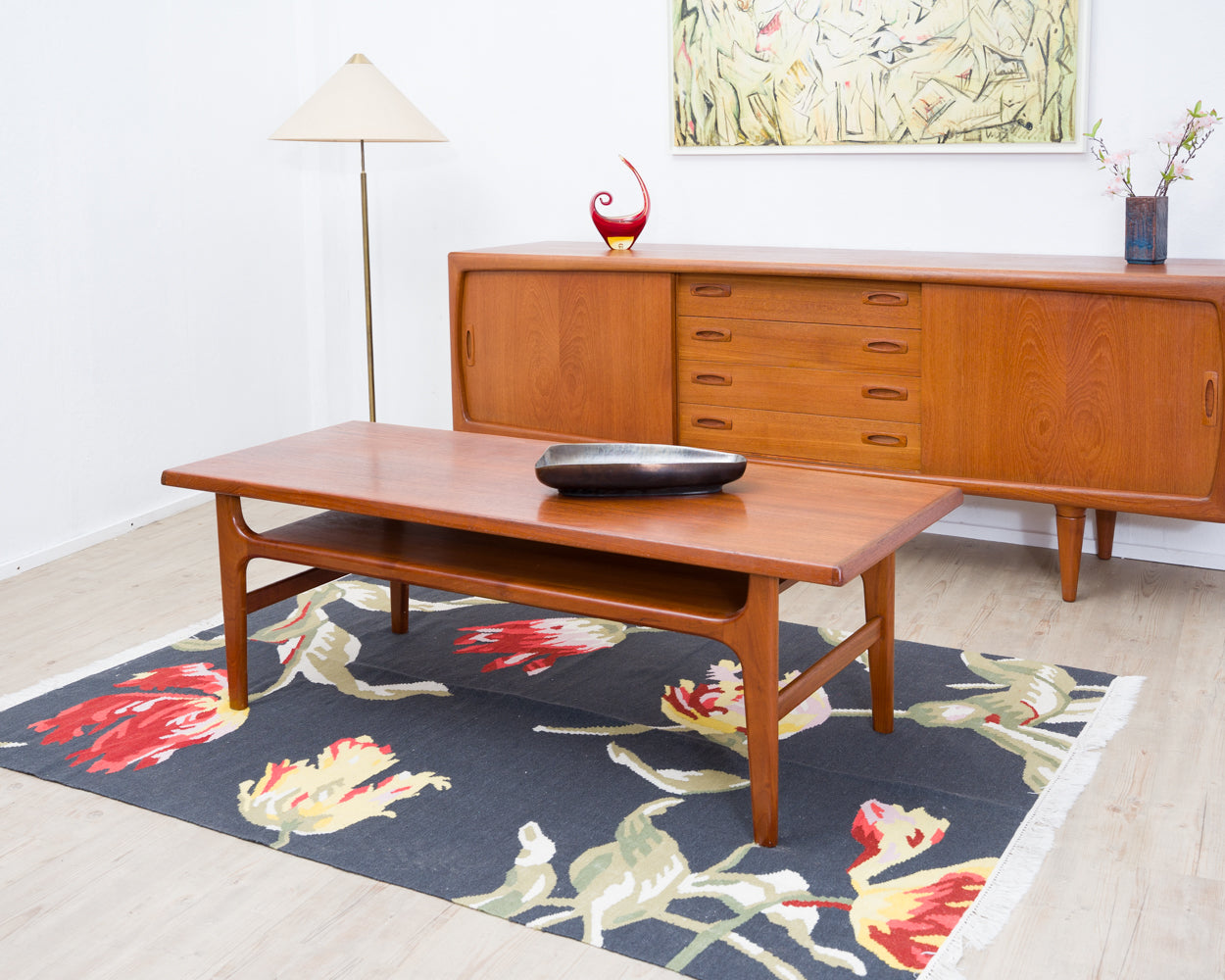 60s teak coffee table by Danish designer Nils Bach