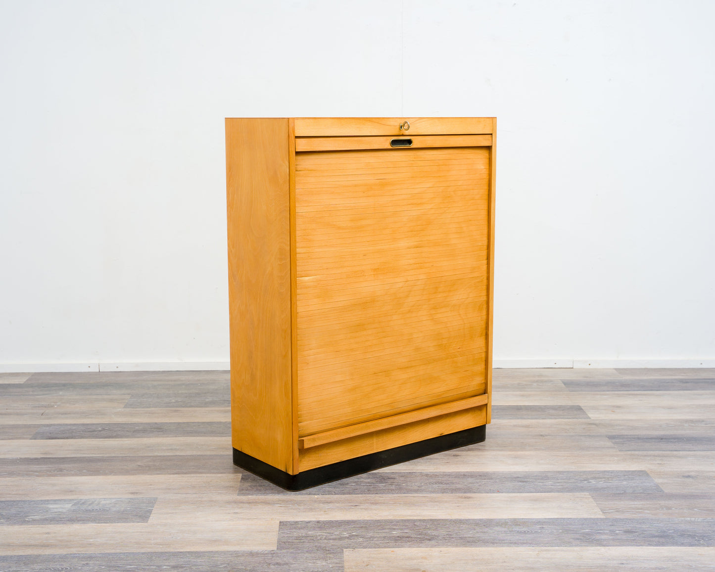 Roller shutter cabinet/filing cabinet, 1950s. Manufacturer: Ekawerk