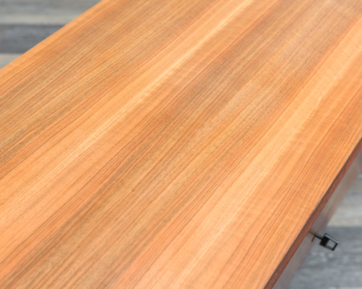 1960s walnut sideboard, straight-lined design, restored.