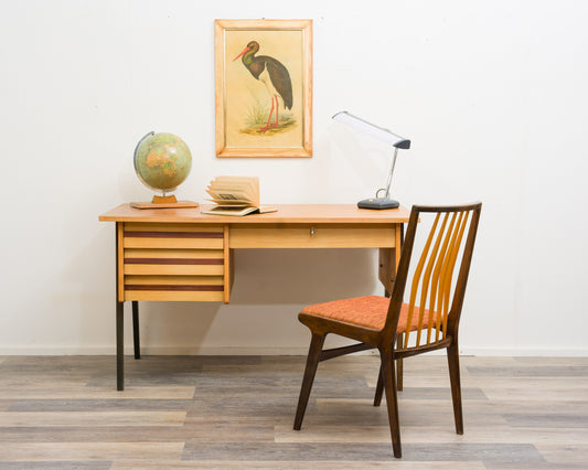 1950s desk with scissor legs