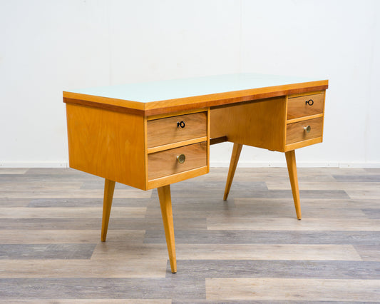 1950s desk, beech