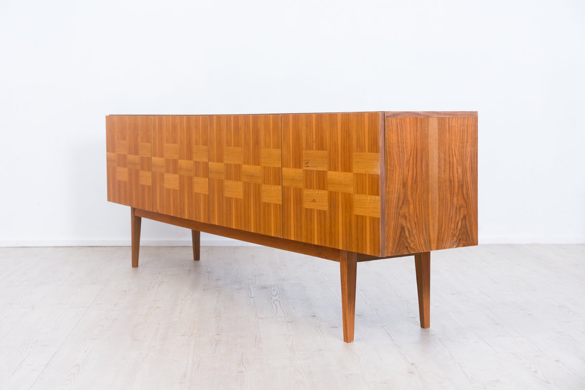 XL mid-century walnut sideboard – 1960s, Sweden
