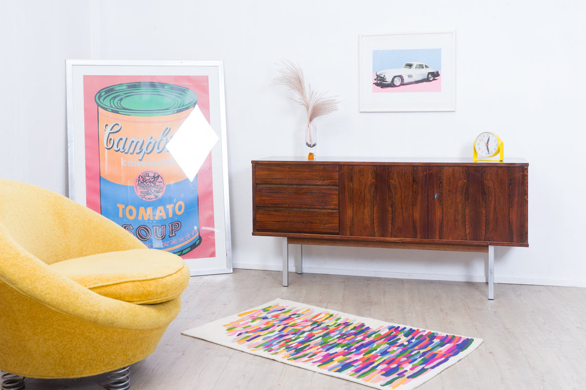 Sideboard aus den 70er-Jahren in Palisander, professionell restauriert