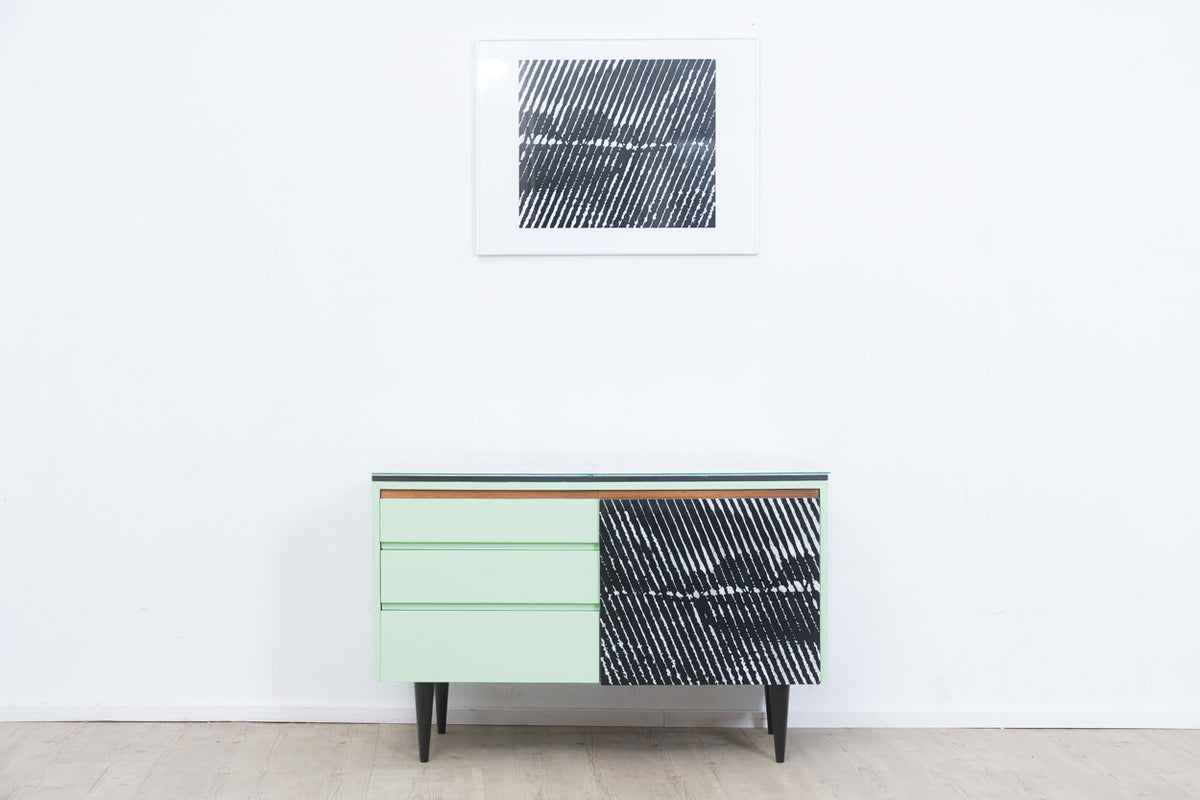 Sideboard “Woodcut in Space” – Dieter Zurnieden