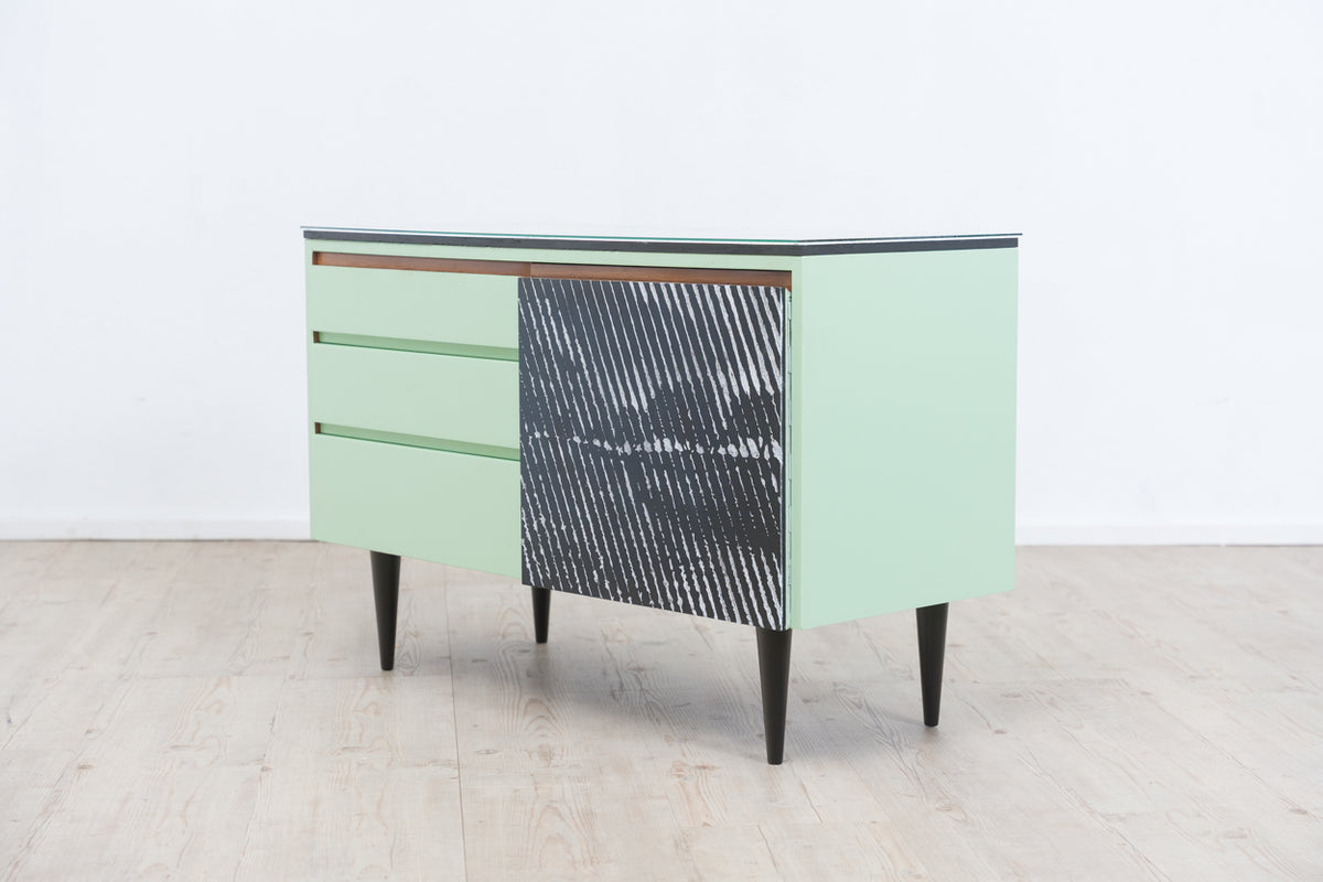 Sideboard “Woodcut in Space” – Dieter Zurnieden