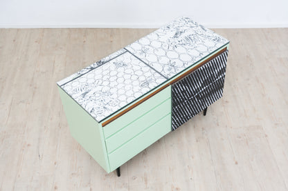Sideboard “Woodcut in Space” – Dieter Zurnieden