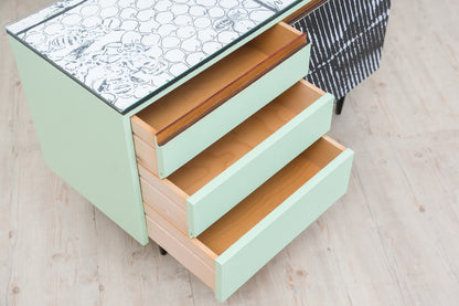 Sideboard “Woodcut in Space” – Dieter Zurnieden