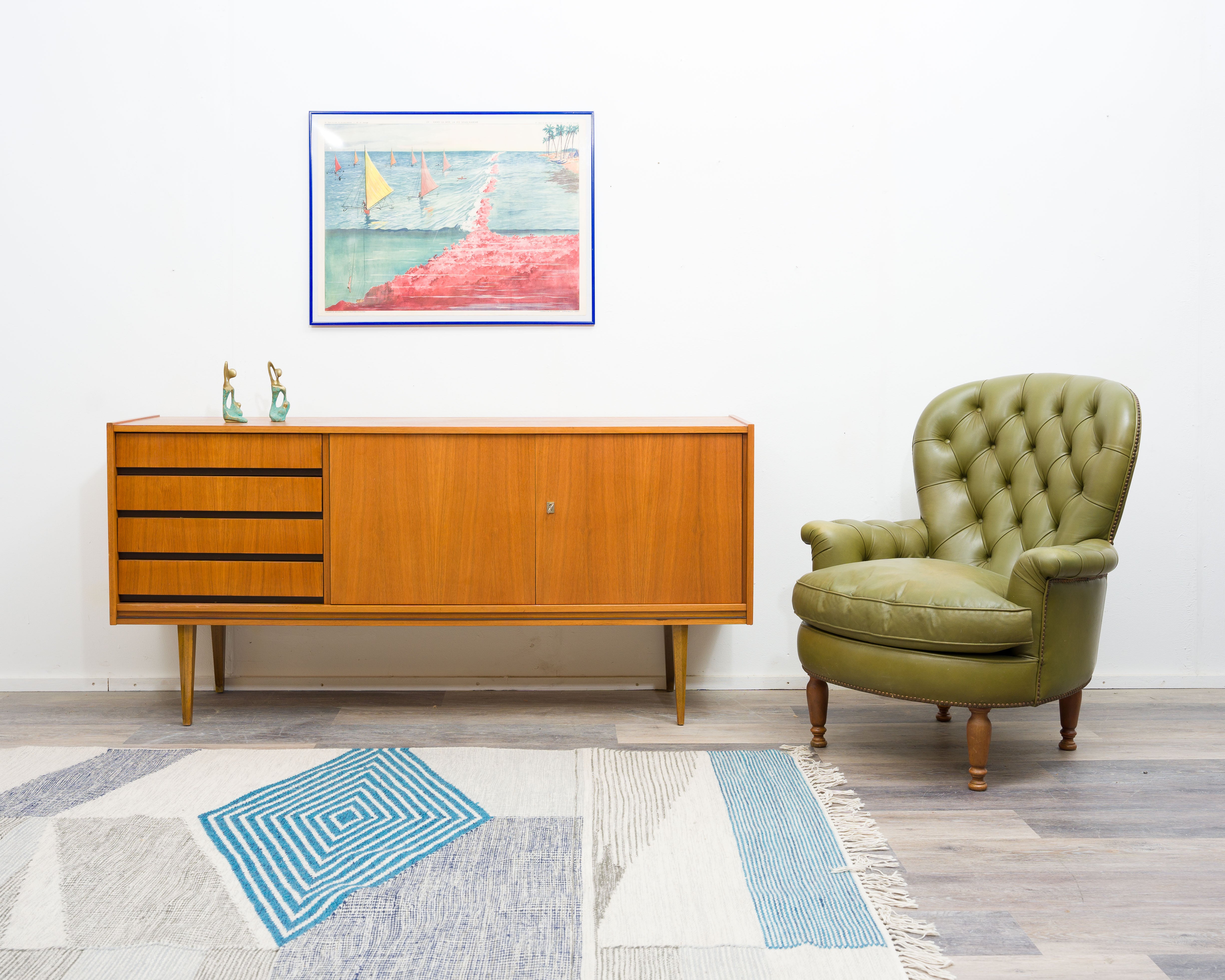 60er Jahre Sideboard, im klassischen skandinavischen Stil