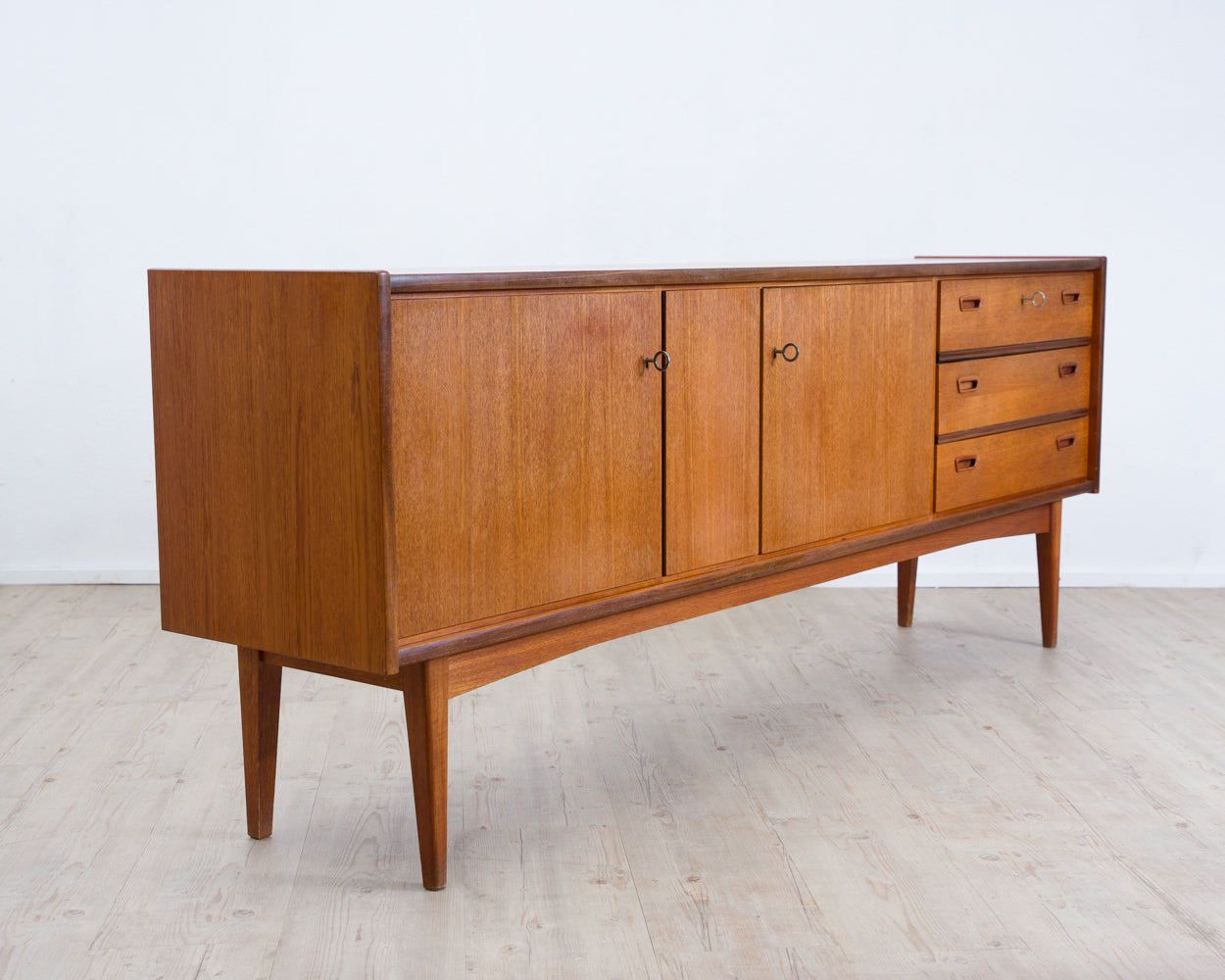 Teakholz Sideboard im Skandinavische Design, Hersteller Bartels