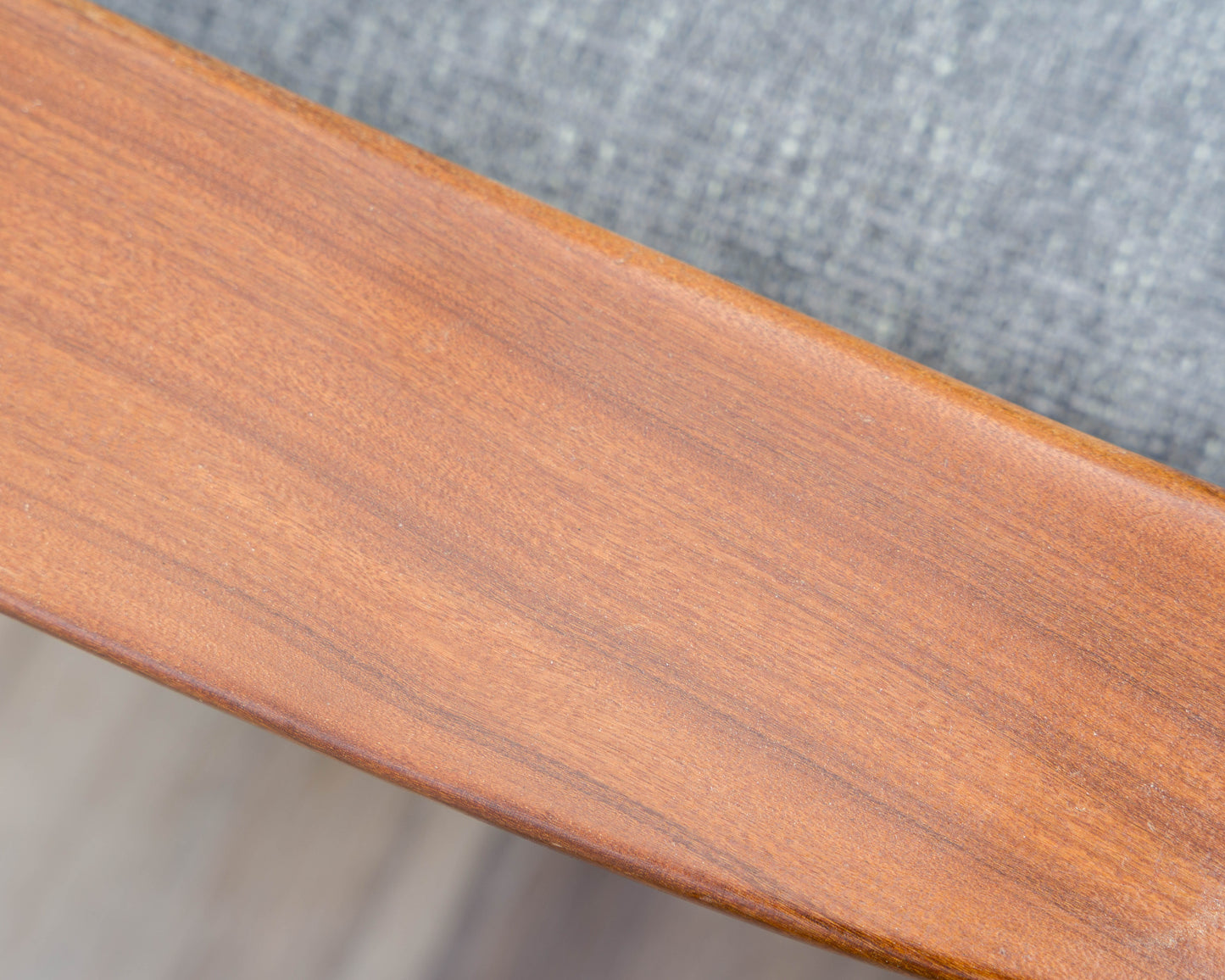 60s daybed/sofa in teak, newly upholstered.