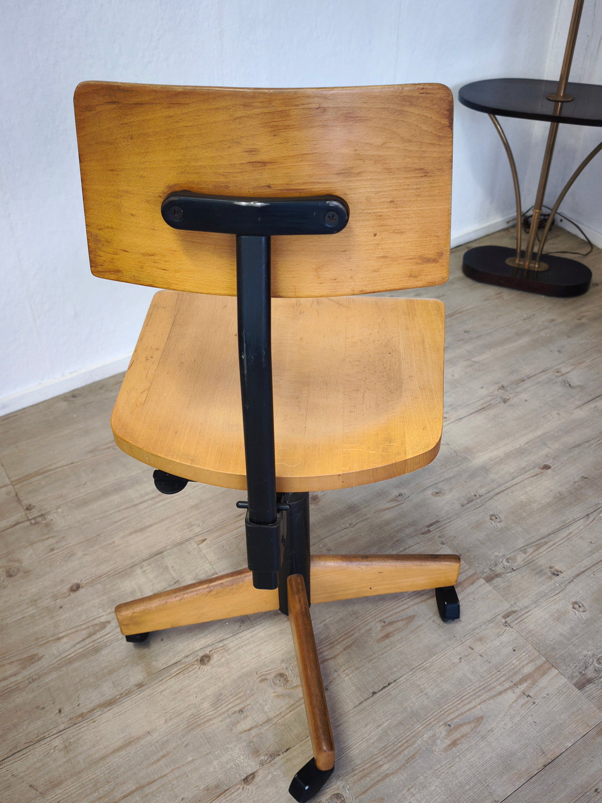 Stoll Giroflex Bürosthul/ Architektenstuhl 50er Jahre Industrie Design, Bauhaus Stil