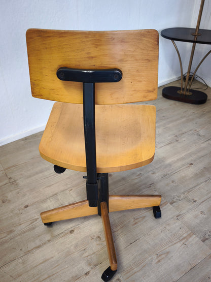 Stoll Giroflex Bürosthul/ Architektenstuhl 50er Jahre Industrie Design, Bauhaus Stil