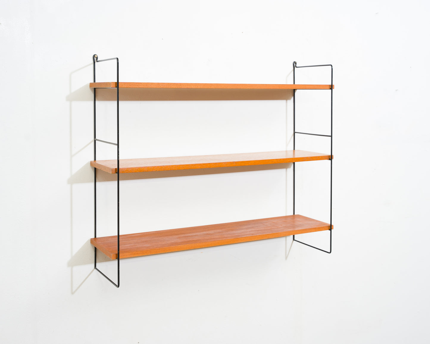 60er Jahre Wandregal, String,Teak
